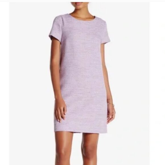 Cece Cynthia Steffe Kayte Lilac Tweed Dress - Picture 9 of 14